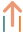 green and orange arrow icon