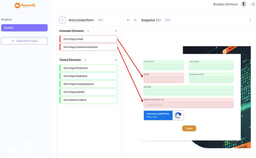 visual test coverage reports